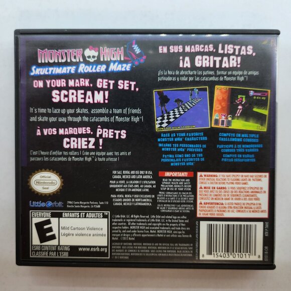 Monster High Scultimate Roller Maze DS CIB - Picture 3 of 7